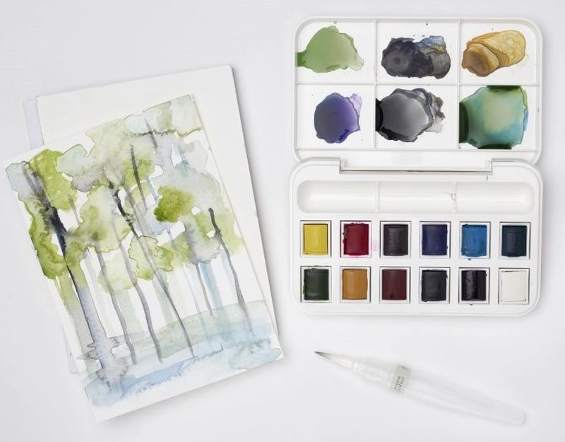 Een Cotman waterbrush set met 12 napjes koop je bij Terpen Tijn